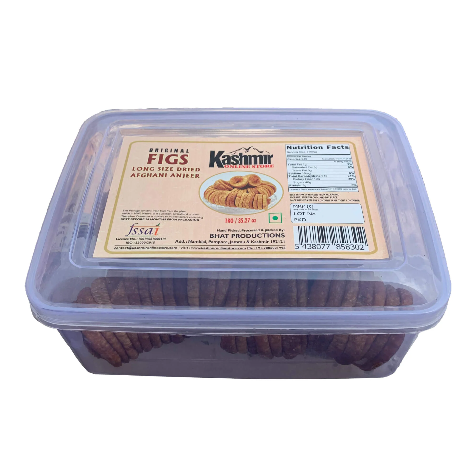 Dried Figs (Anjeer) - Fresh White Medium Sized Fig - Image 4