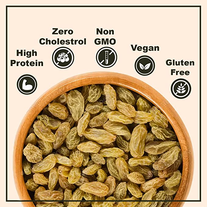 Buy Pure Golden Raisins (Kishmish) – FSSAI Approved - Image 3