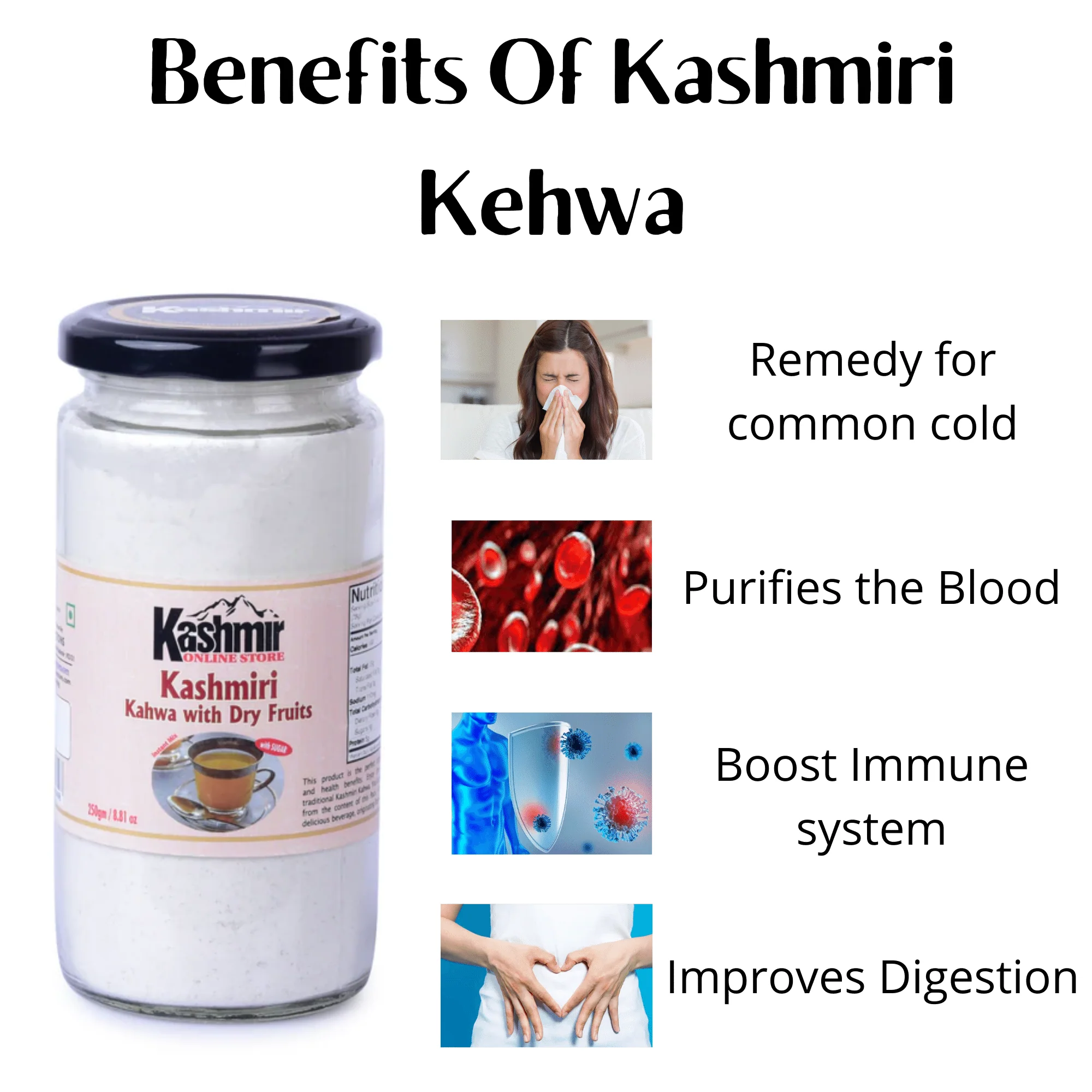 Buy Kashmiri Kahwa - Desi Kahwa Tea Instant Mix Powder Form - Image 6