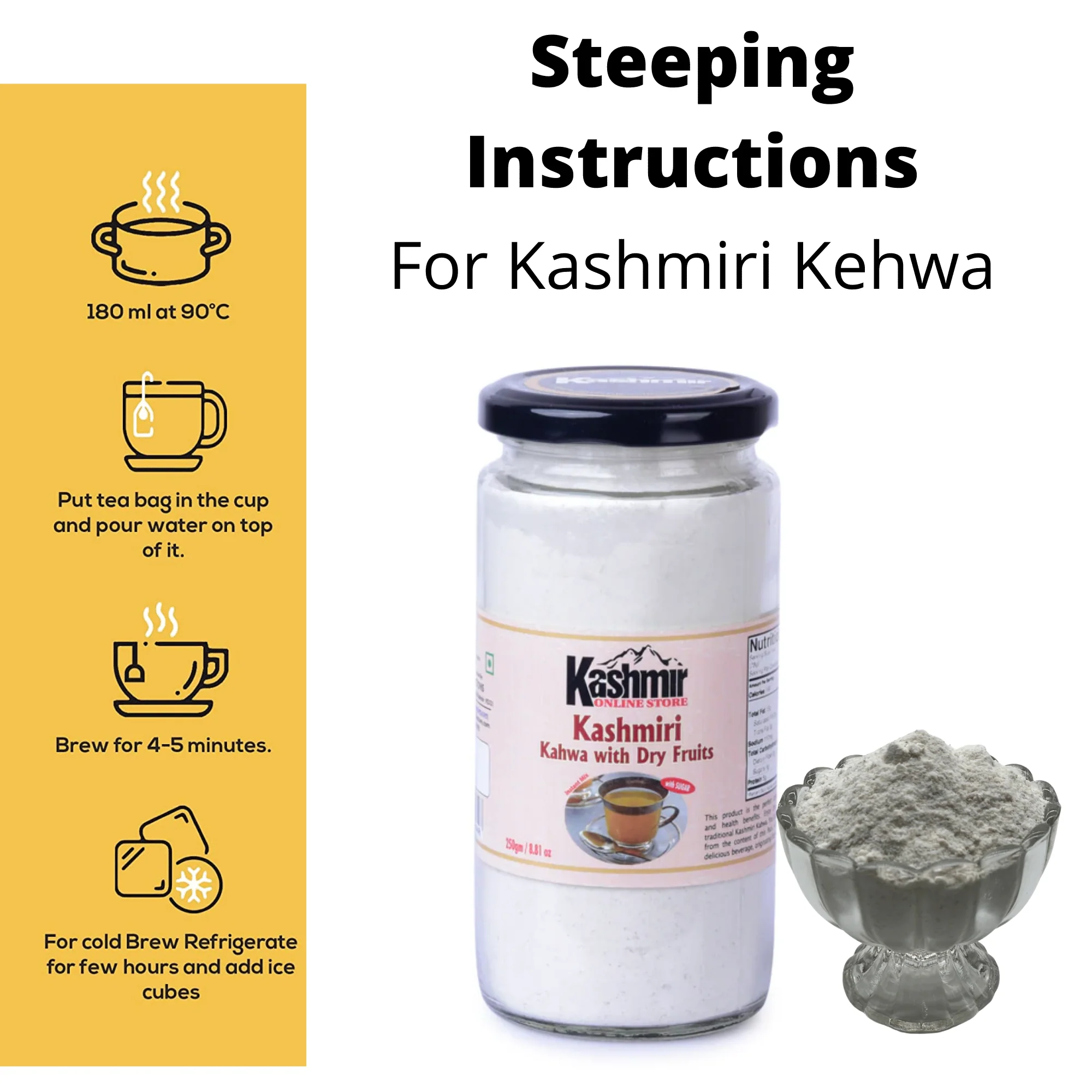 Buy Kashmiri Kahwa - Desi Kahwa Tea Instant Mix Powder Form - Image 7