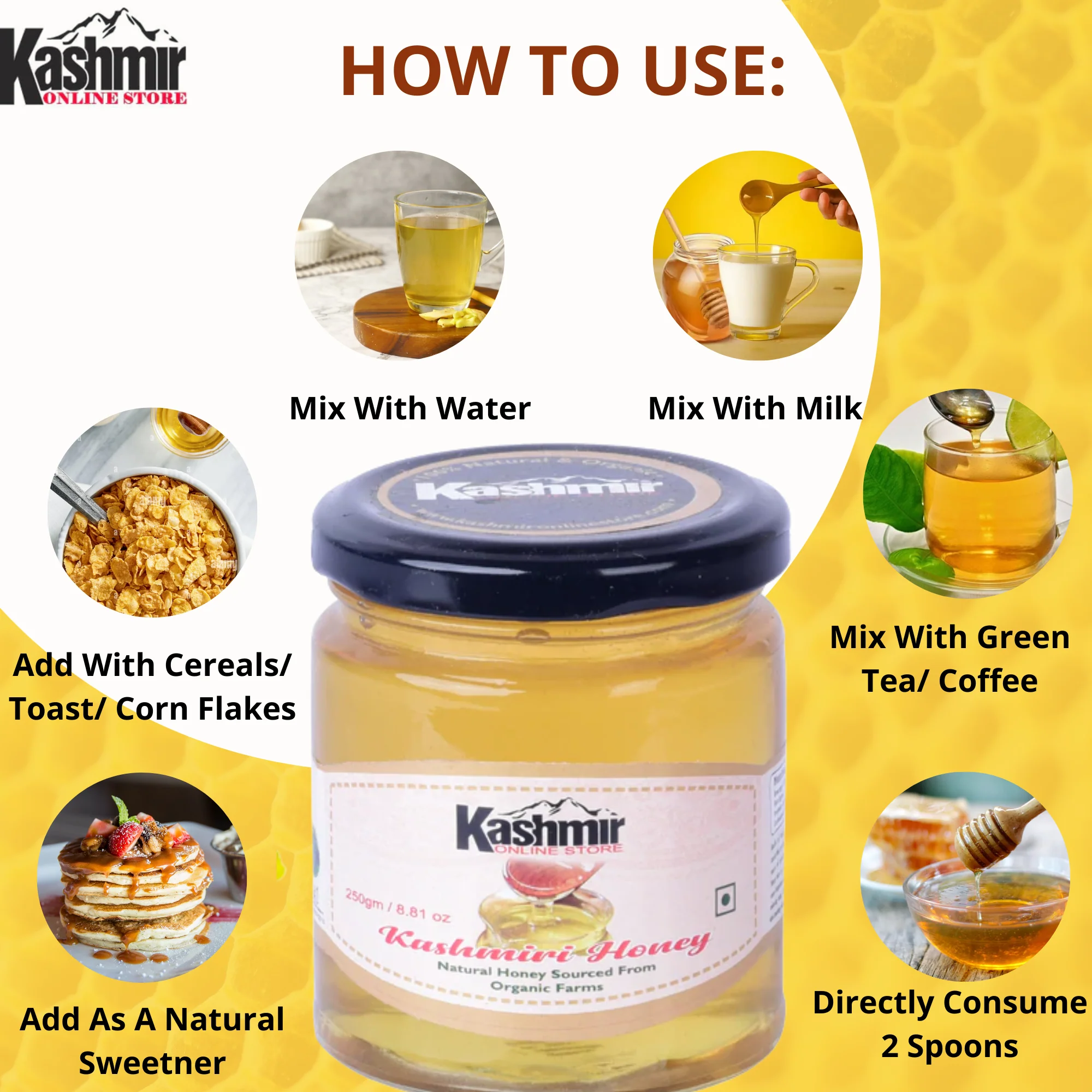 Buy Kashmiri Natural Honey |100% Pure and Tested - Image 3