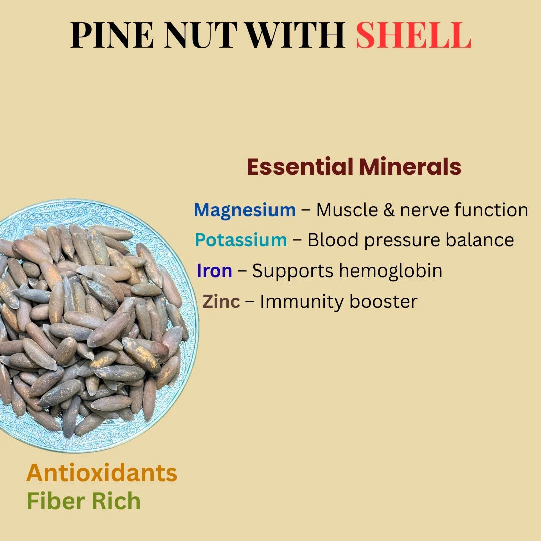Buy Pine Nuts With Shell (Chilgoza)| A Nutritional Superfood - Image 3
