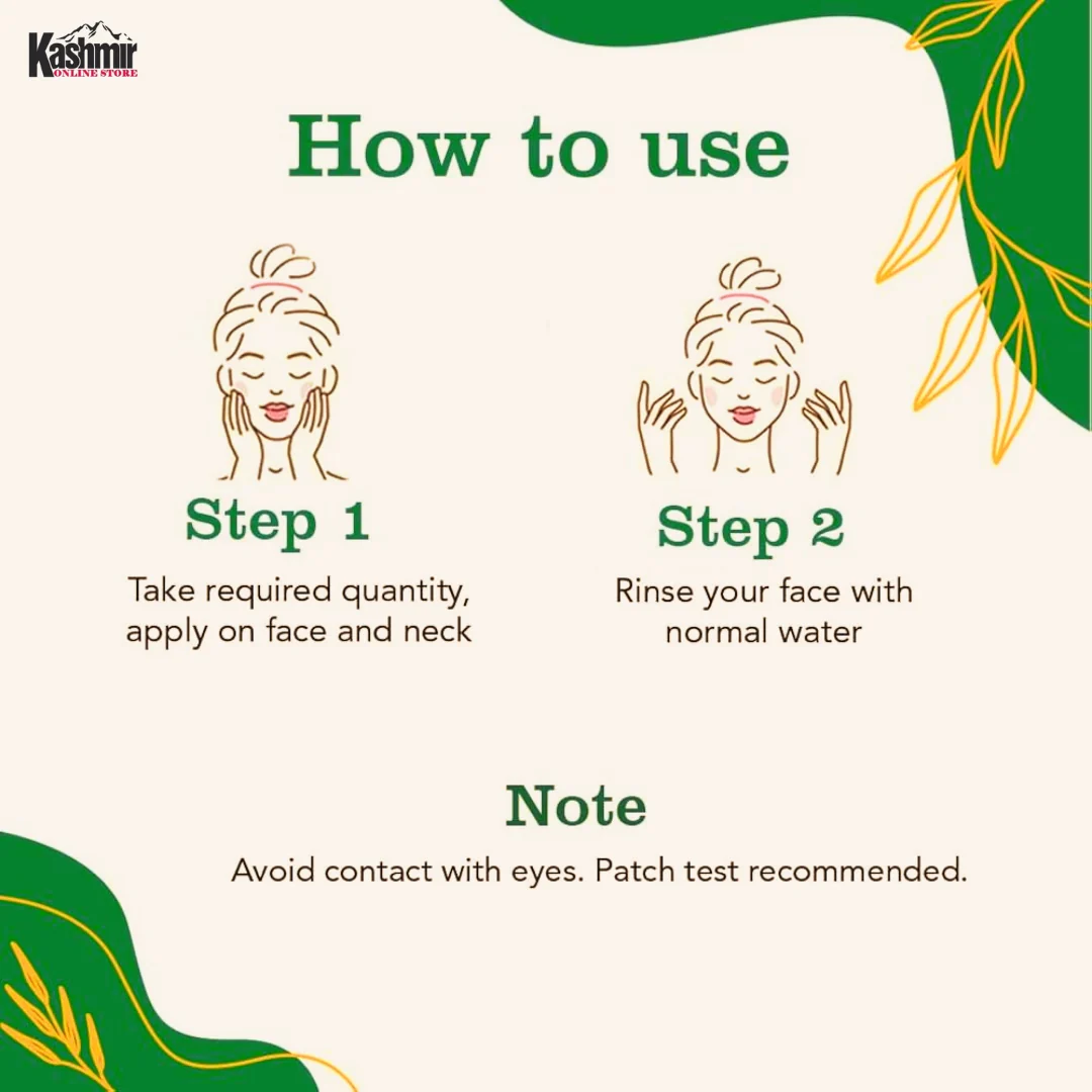 Buy Saffron Facewash Online – Natural Ayurvedic Skincare- Kashmir Online Store - Image 4