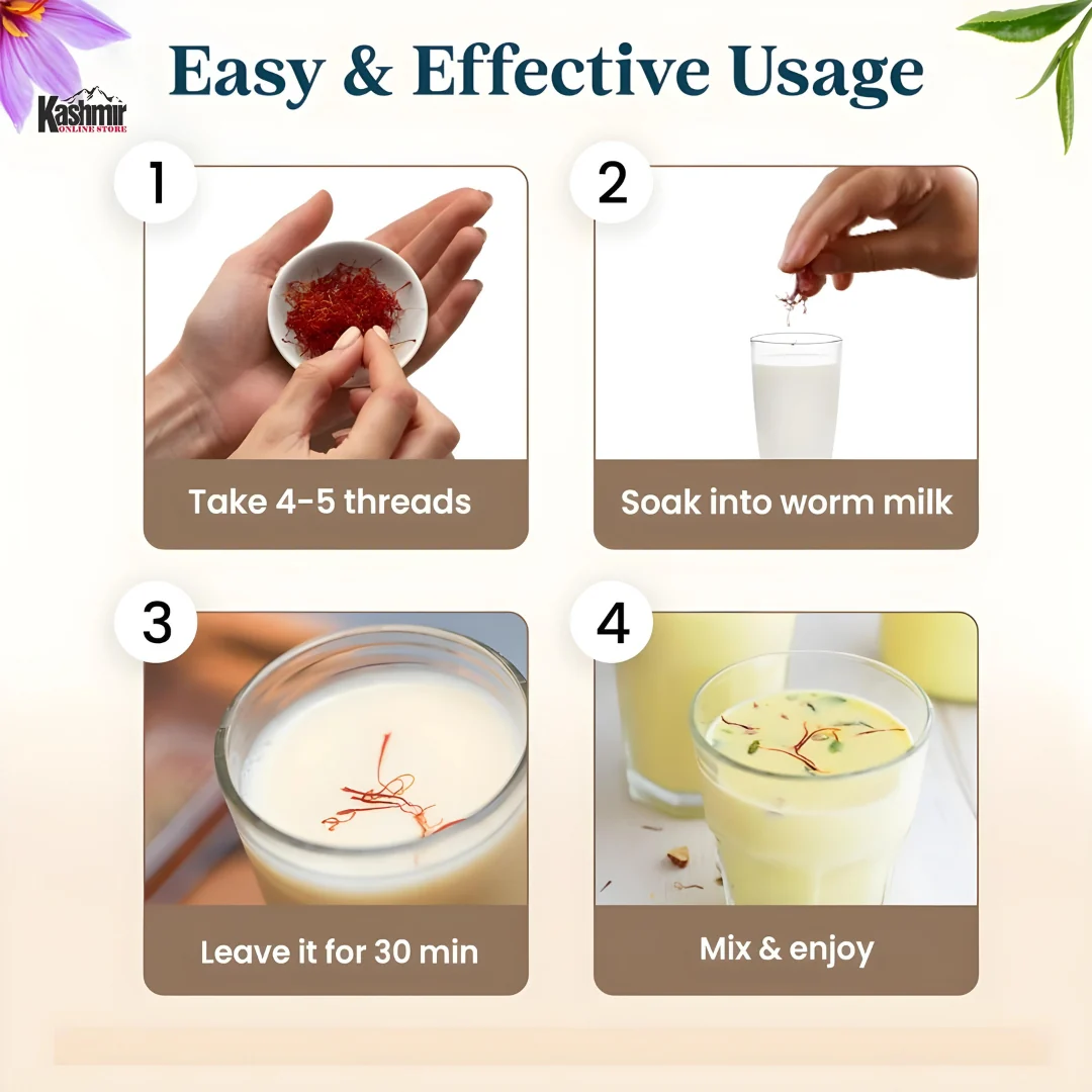 Buy Premium Saffron for Pregnancy – Safe, Organic - 5 Gram Pack - Image 6